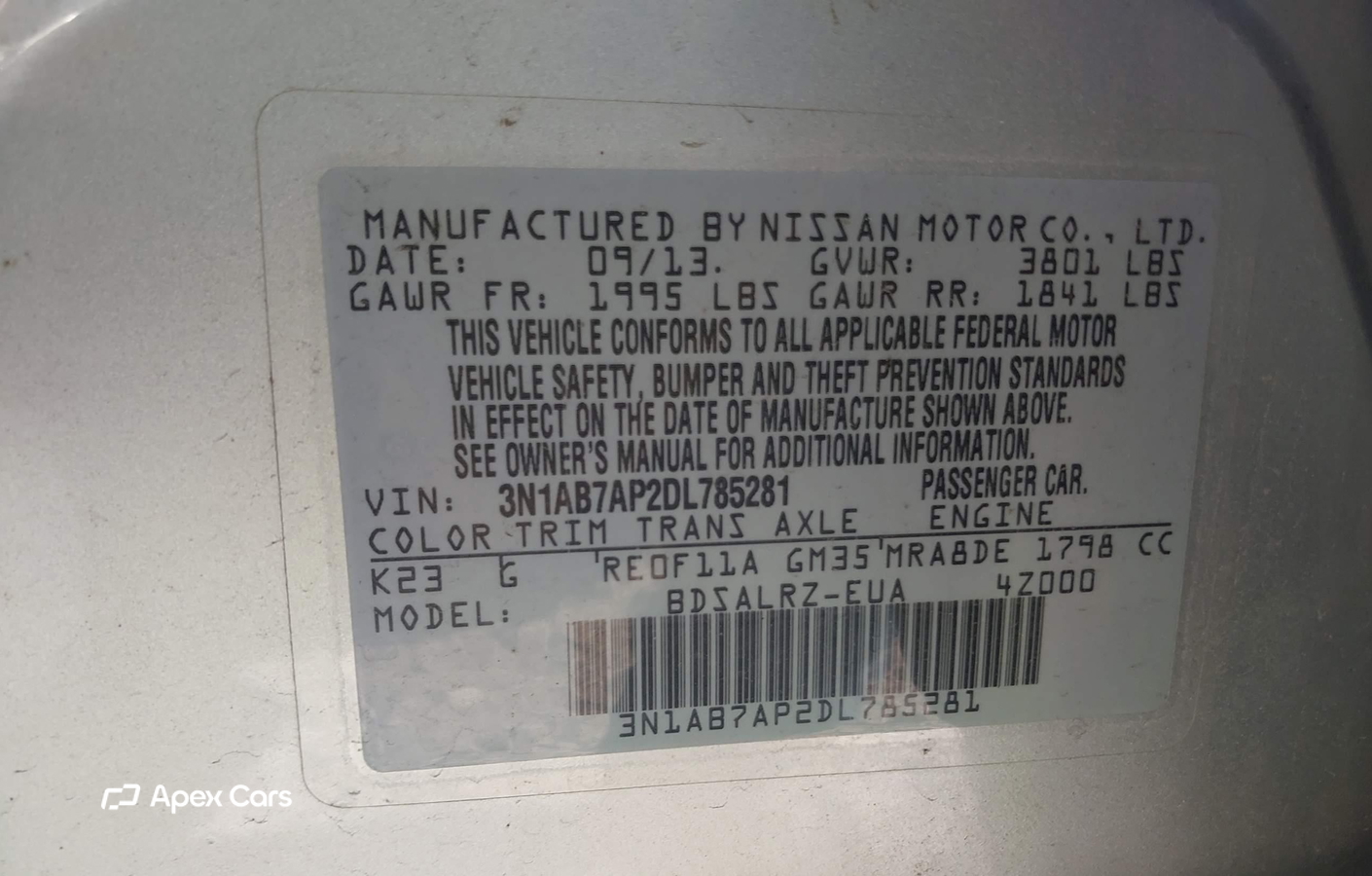 Nissan Sentra 2013