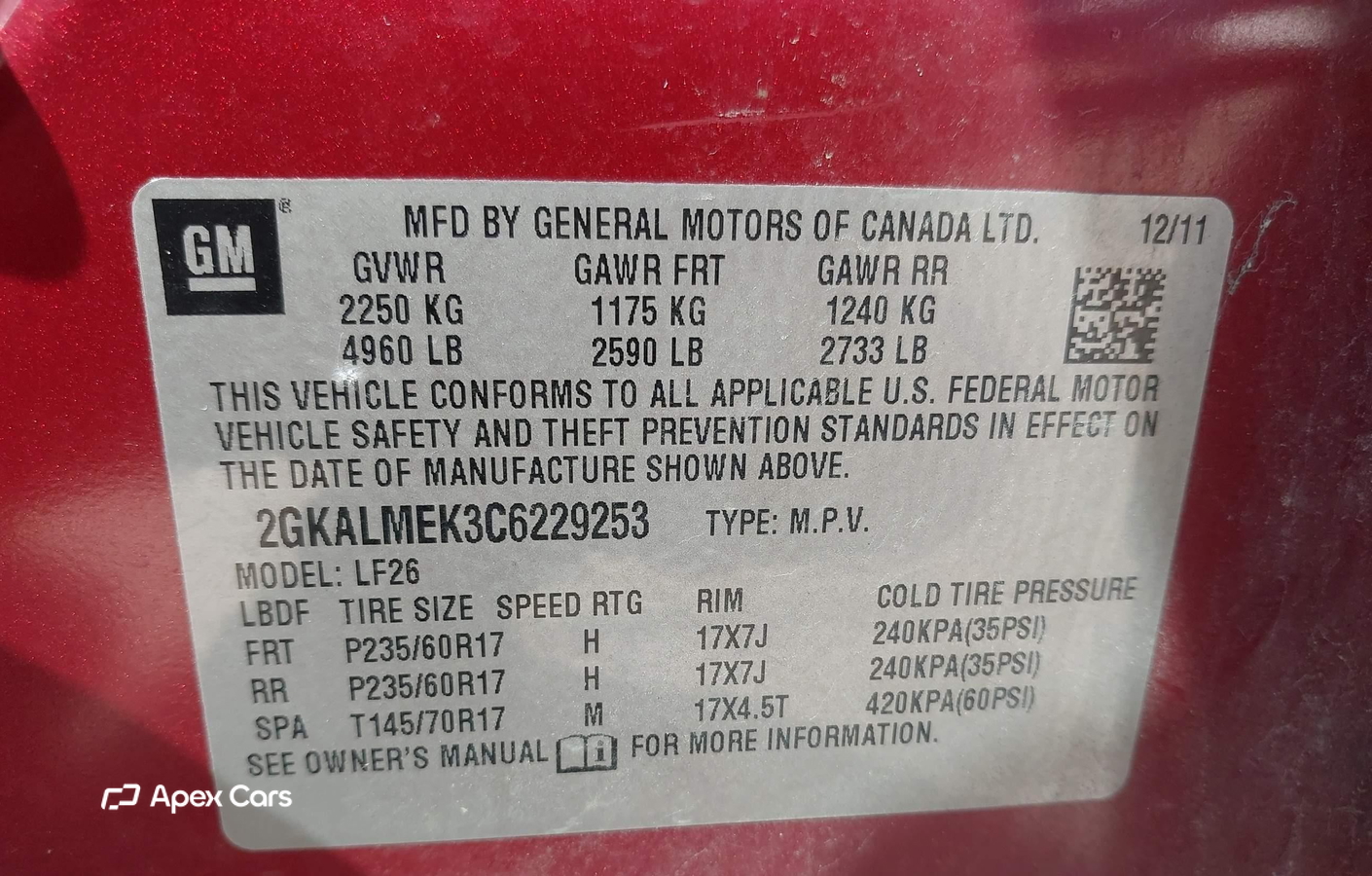 GMC Terrain 2012