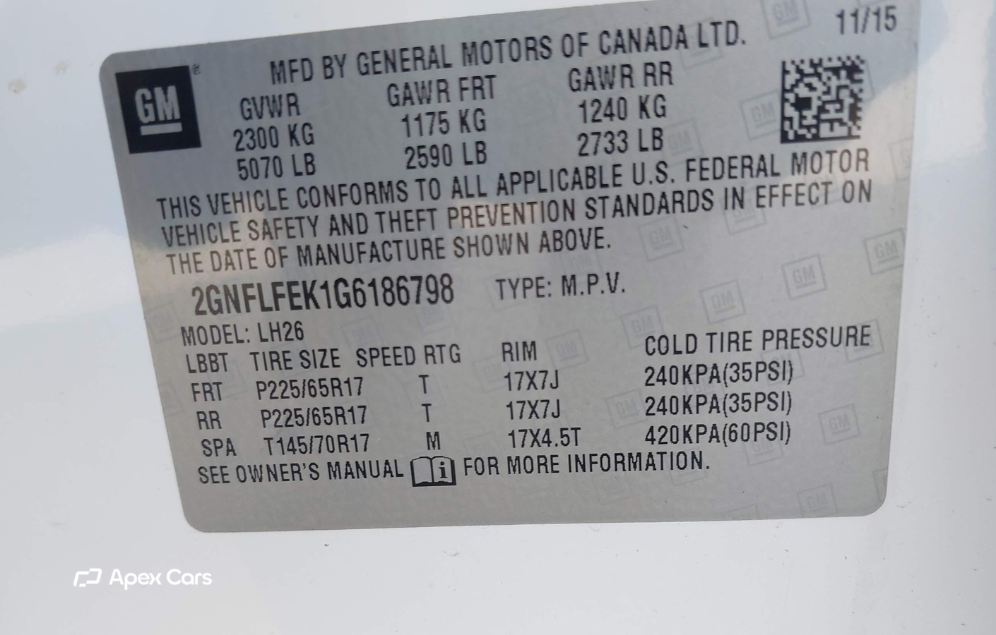 Chevrolet Equinox 2016
