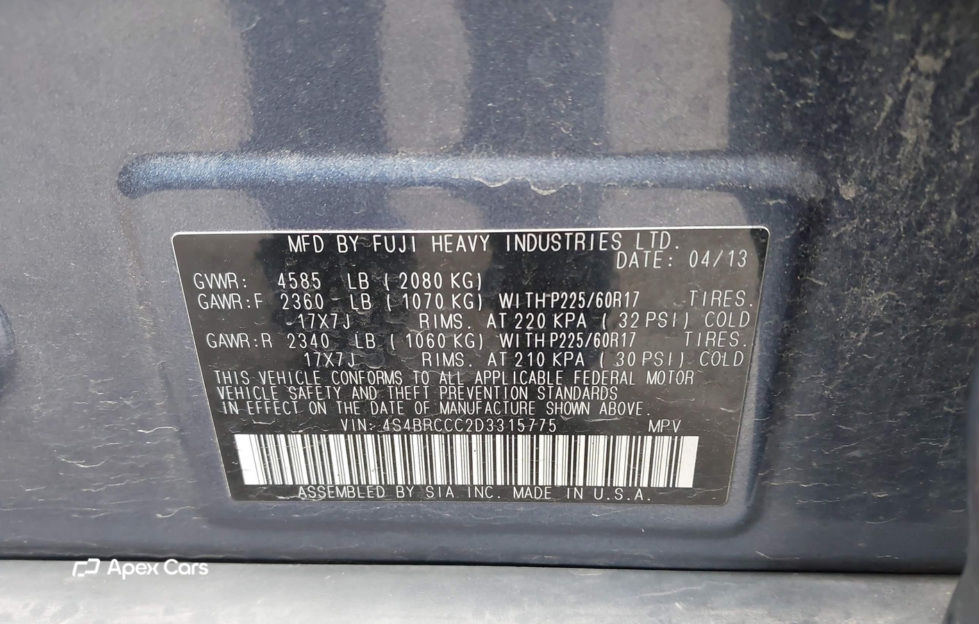Subaru Outback 2013