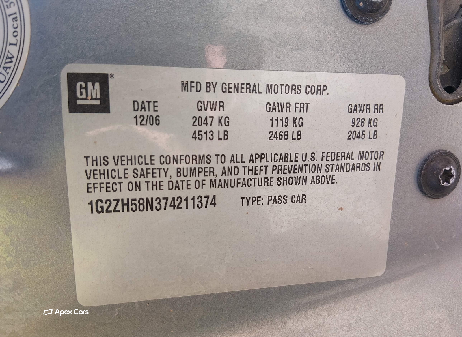 Pontiac G6 2007