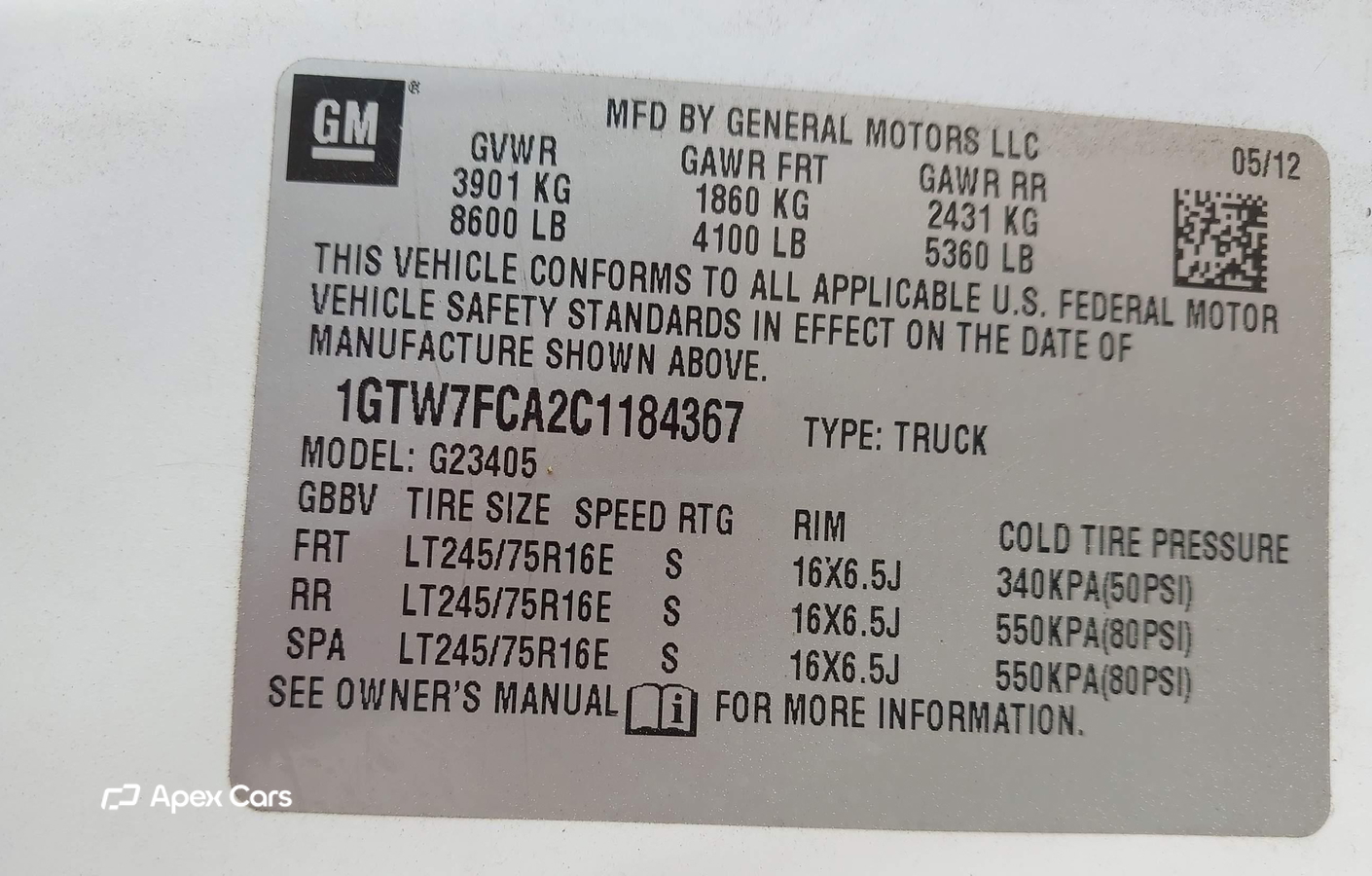 GMC Savana 2012