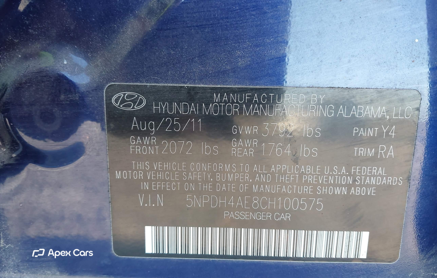 Hyundai Elantra 2012
