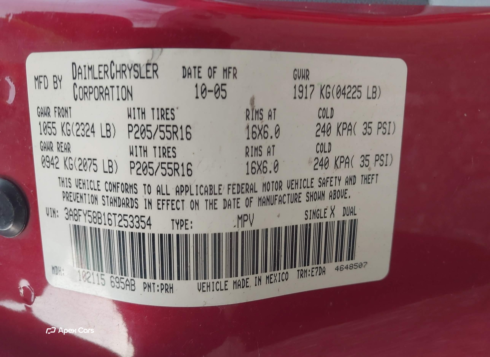 Chrysler PT Cruiser 2006