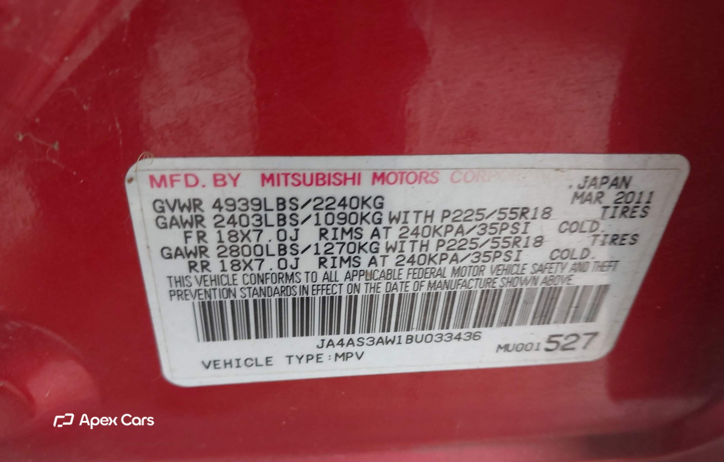 Mitsubishi Outlander 2011