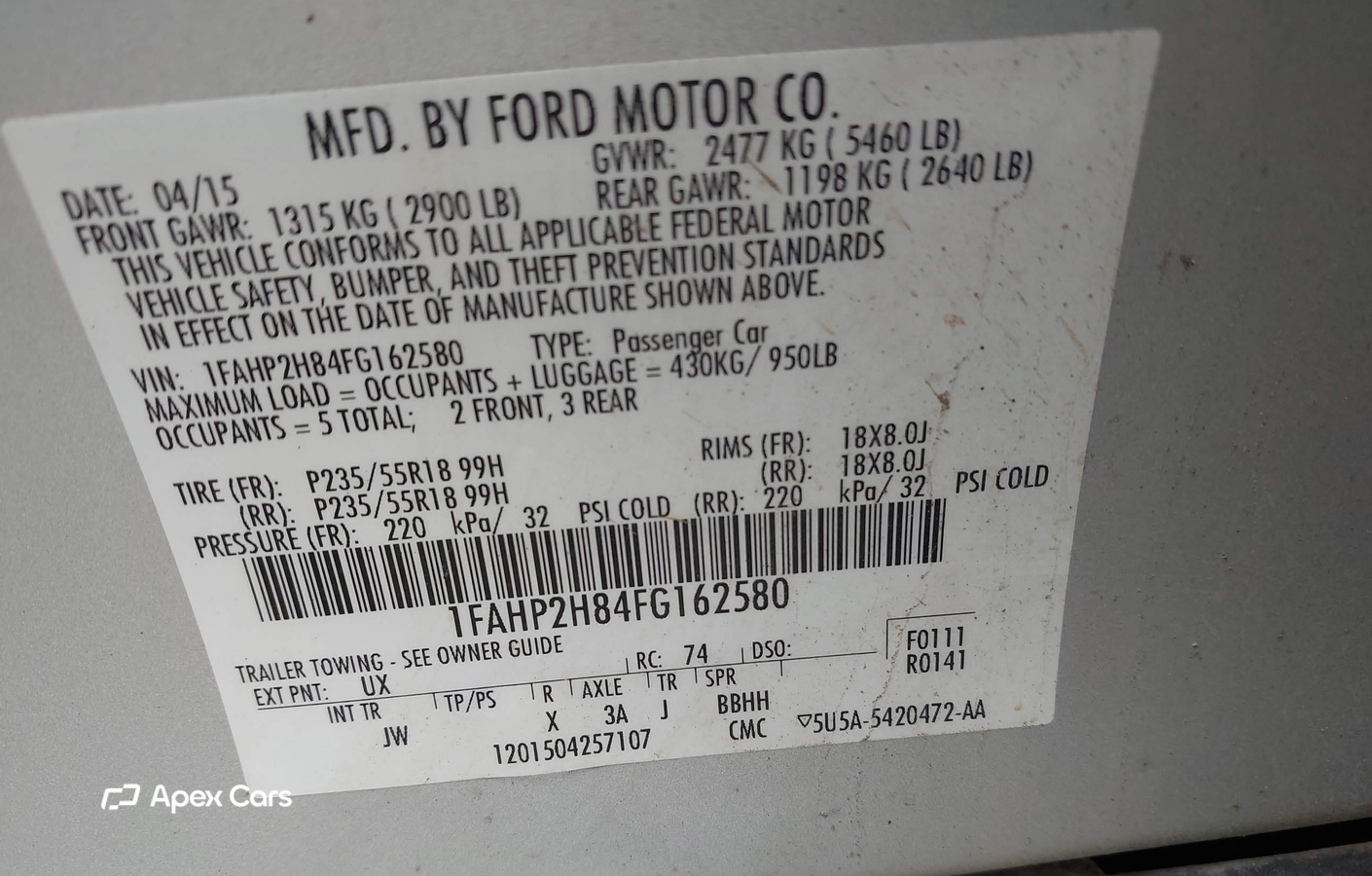 Ford Taurus 2015