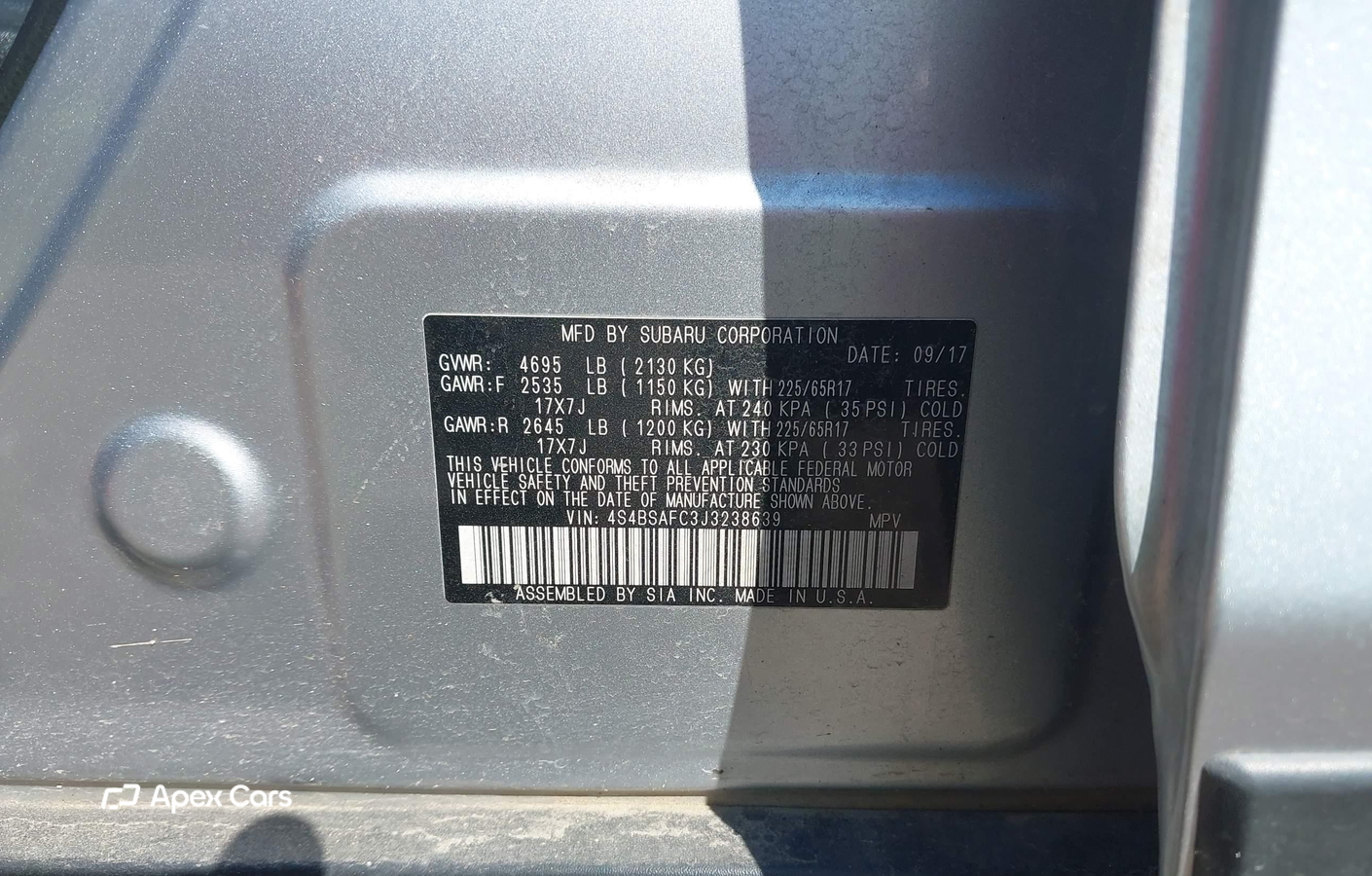 Subaru Outback 2018