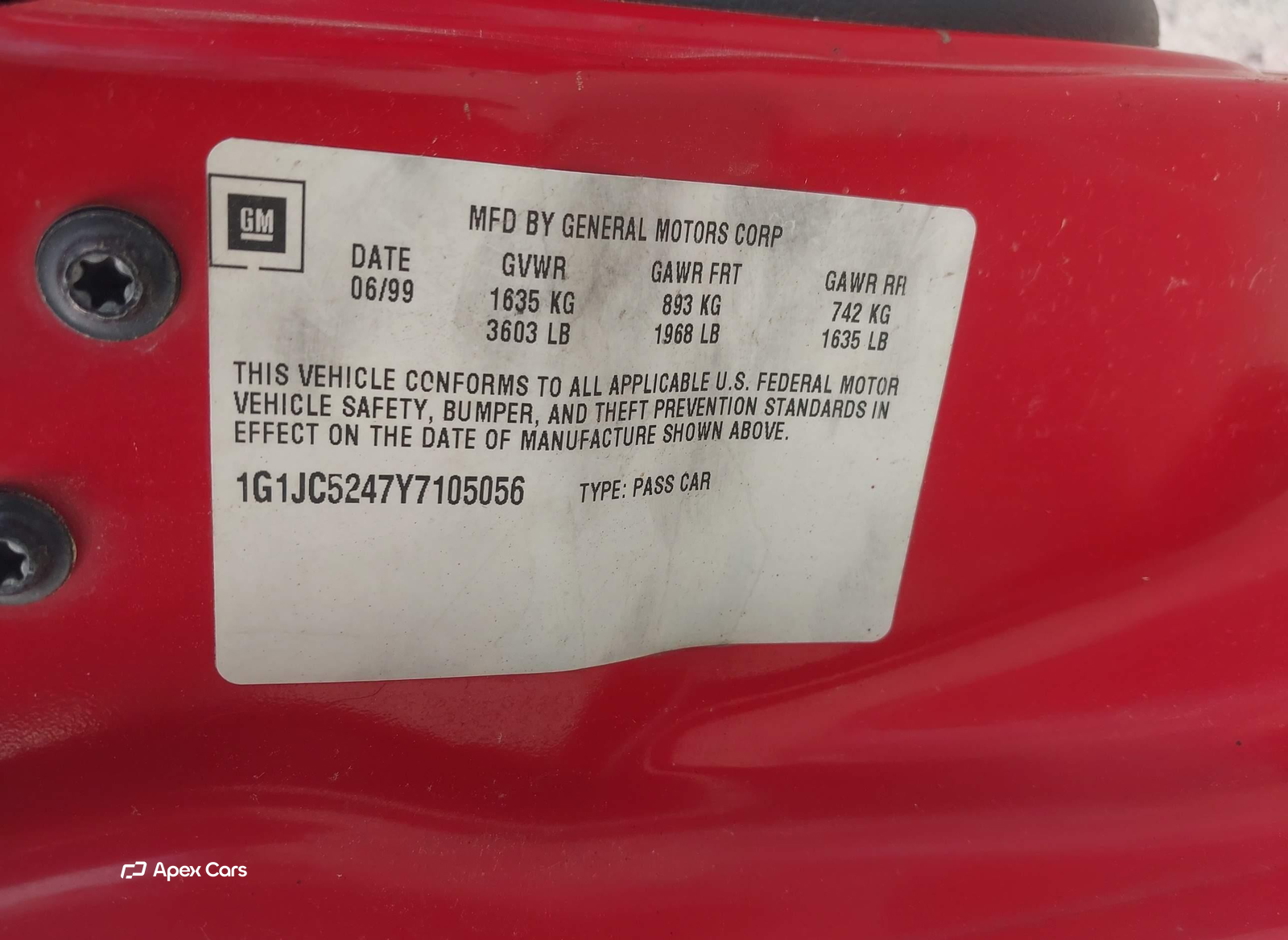 Chevrolet Cavalier 2000