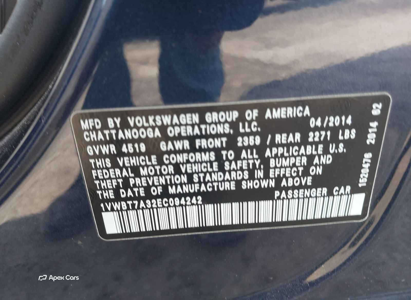 Volkswagen Passat 2014