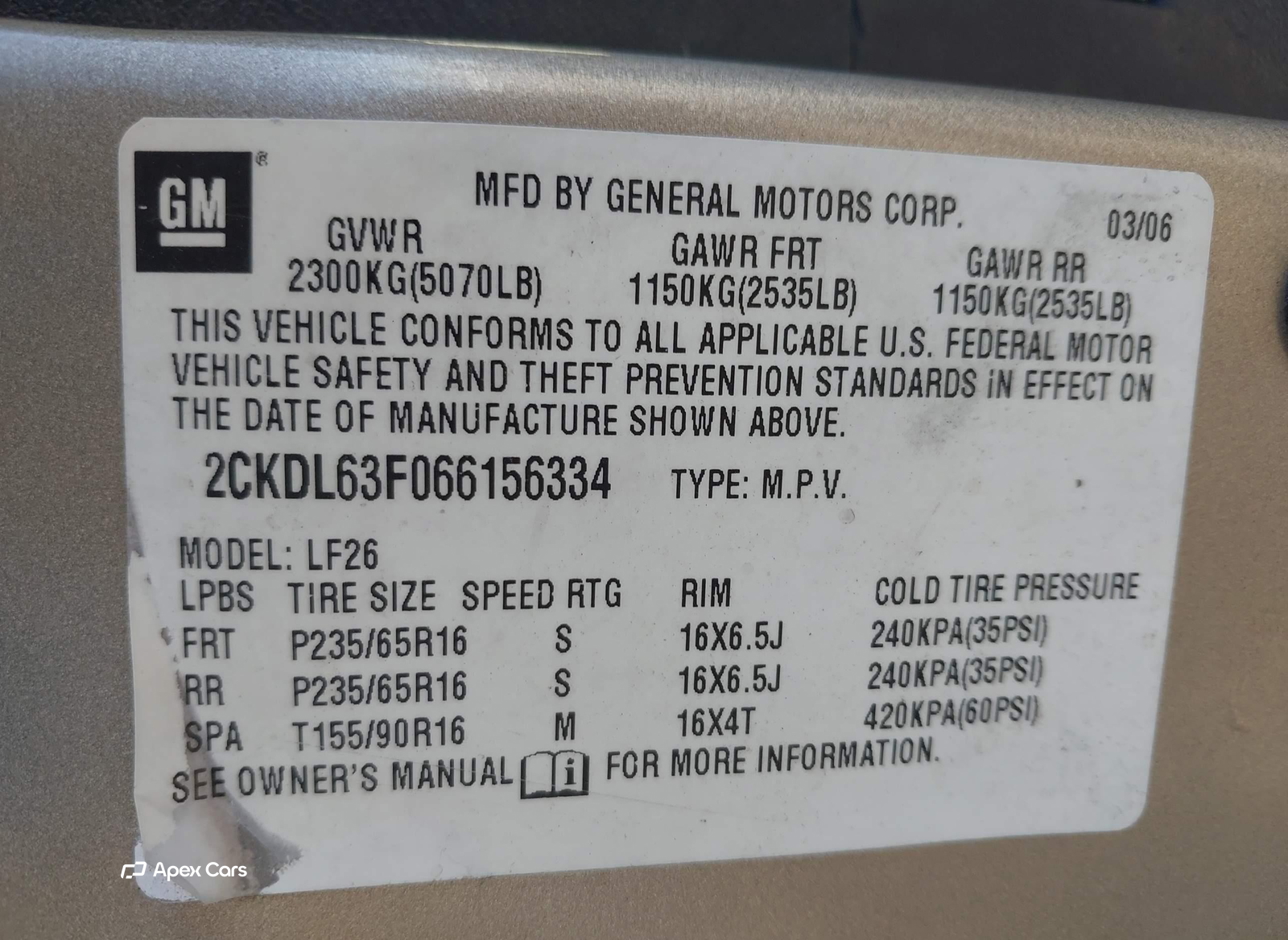 Pontiac Torrent 2006