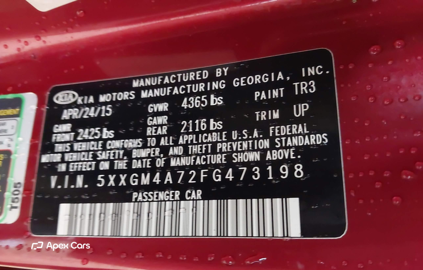 Kia Optima 2015