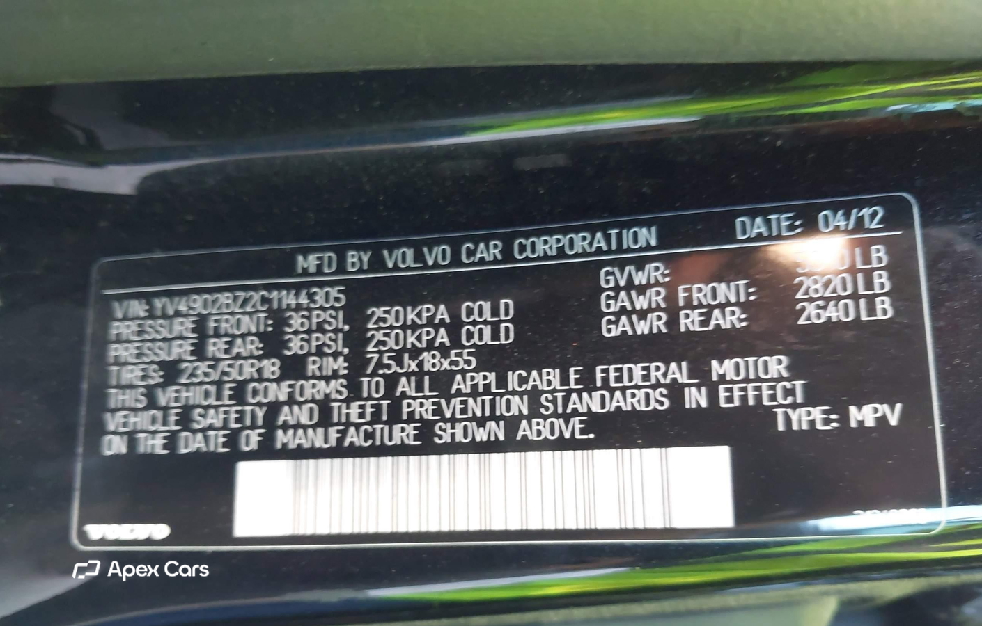 Volvo XC70 2012