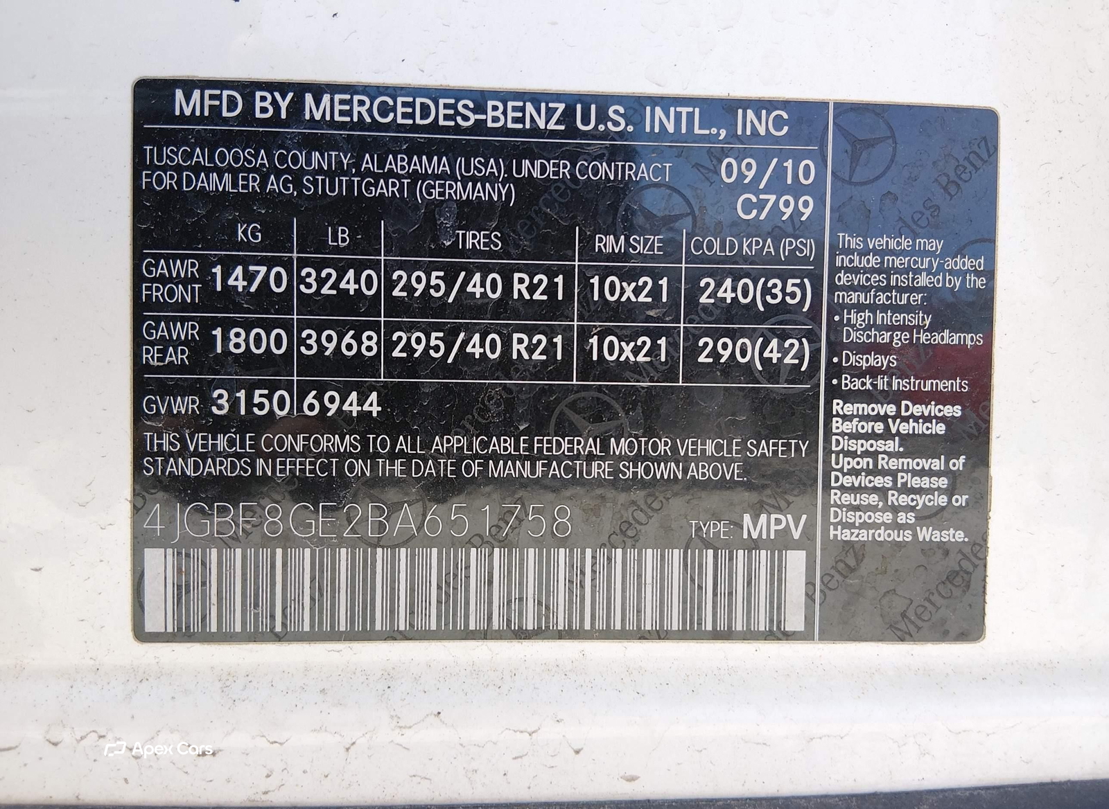 Mercedes-Benz GL-klasse 2011