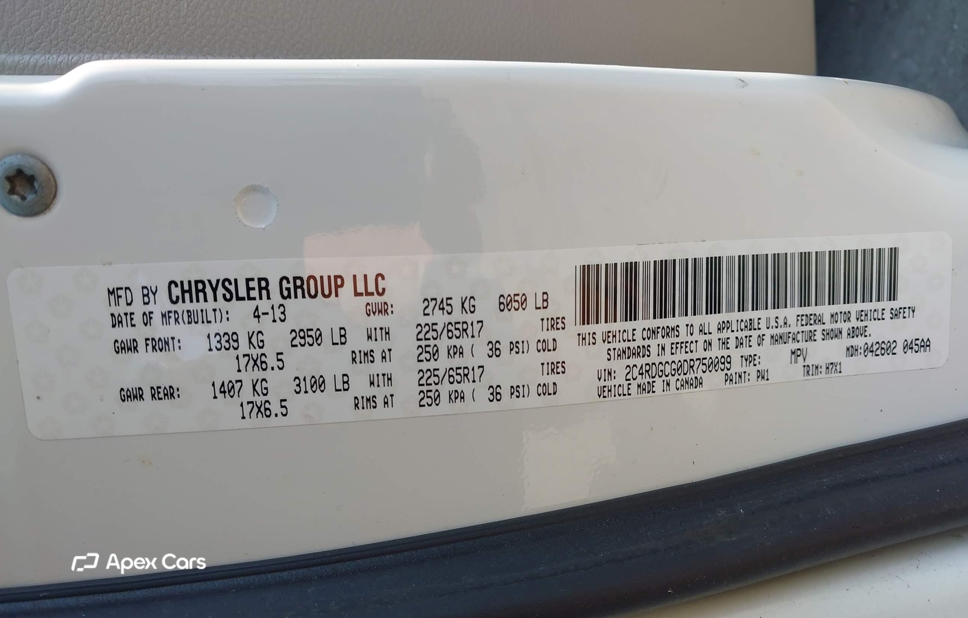 Dodge Caravan 2013