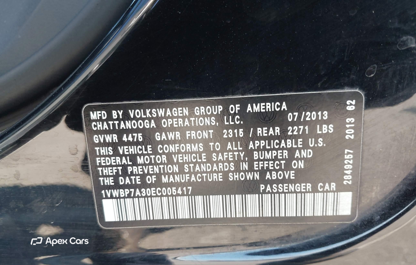 Volkswagen Passat 2014