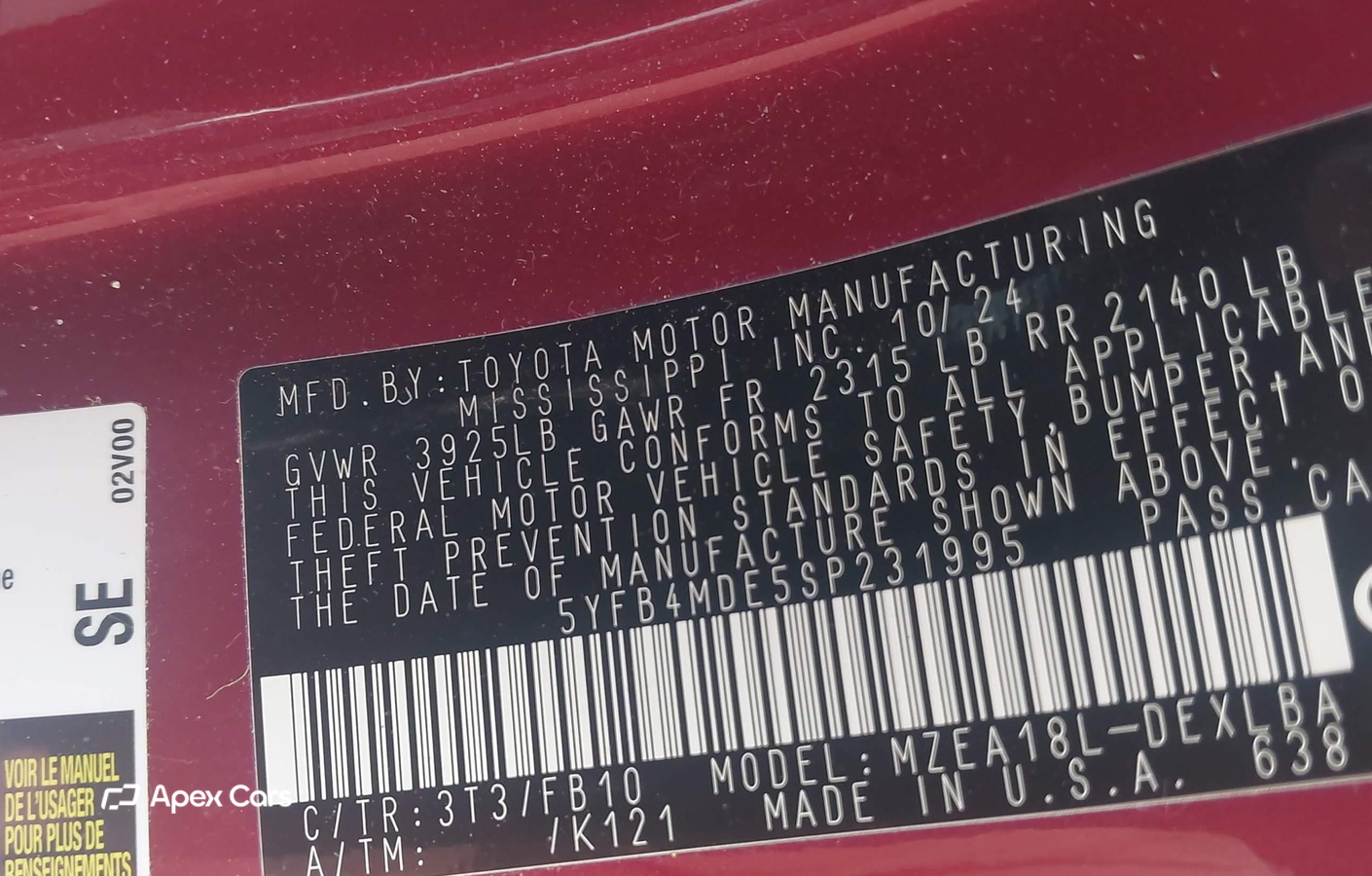 Toyota Corolla 2025
