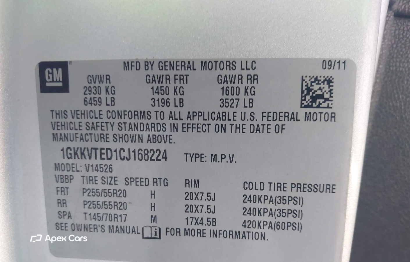 GMC Acadia 2012