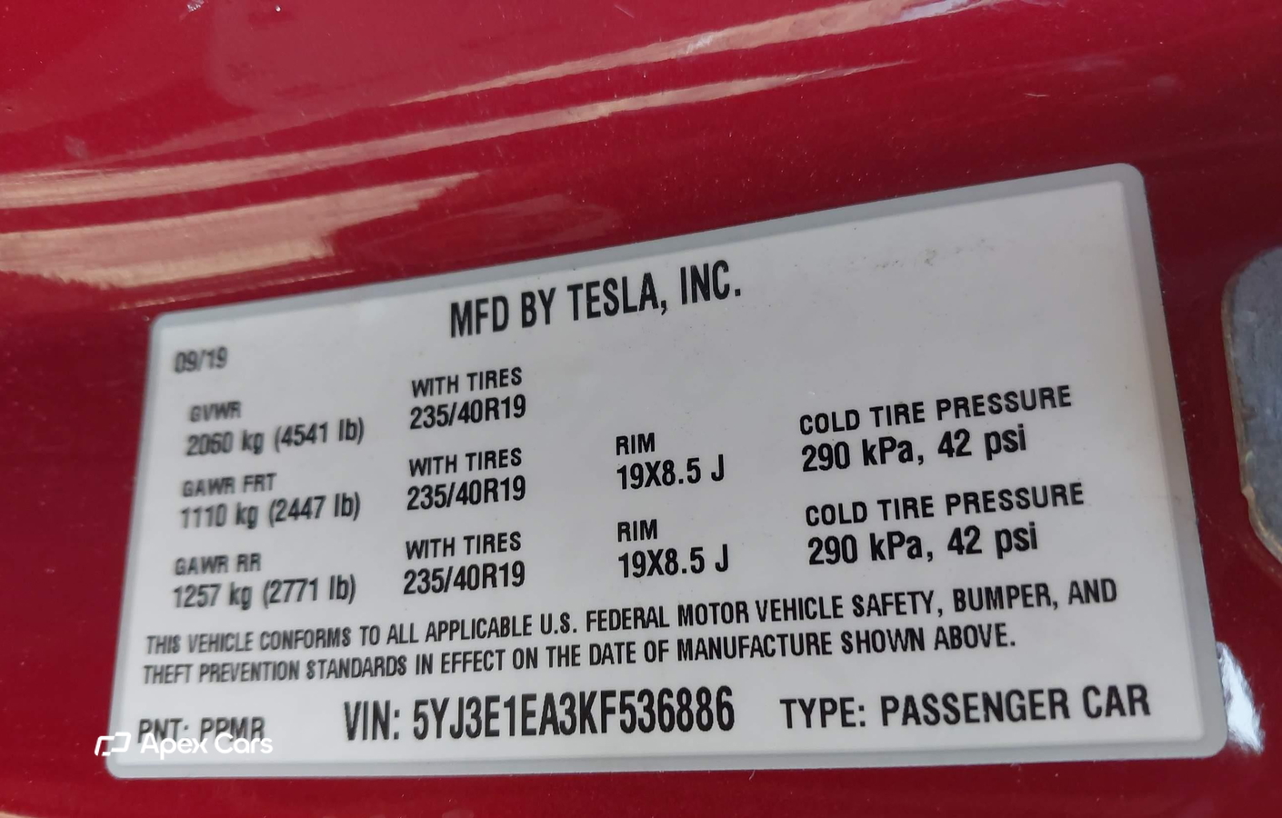 Tesla Model 3 2019