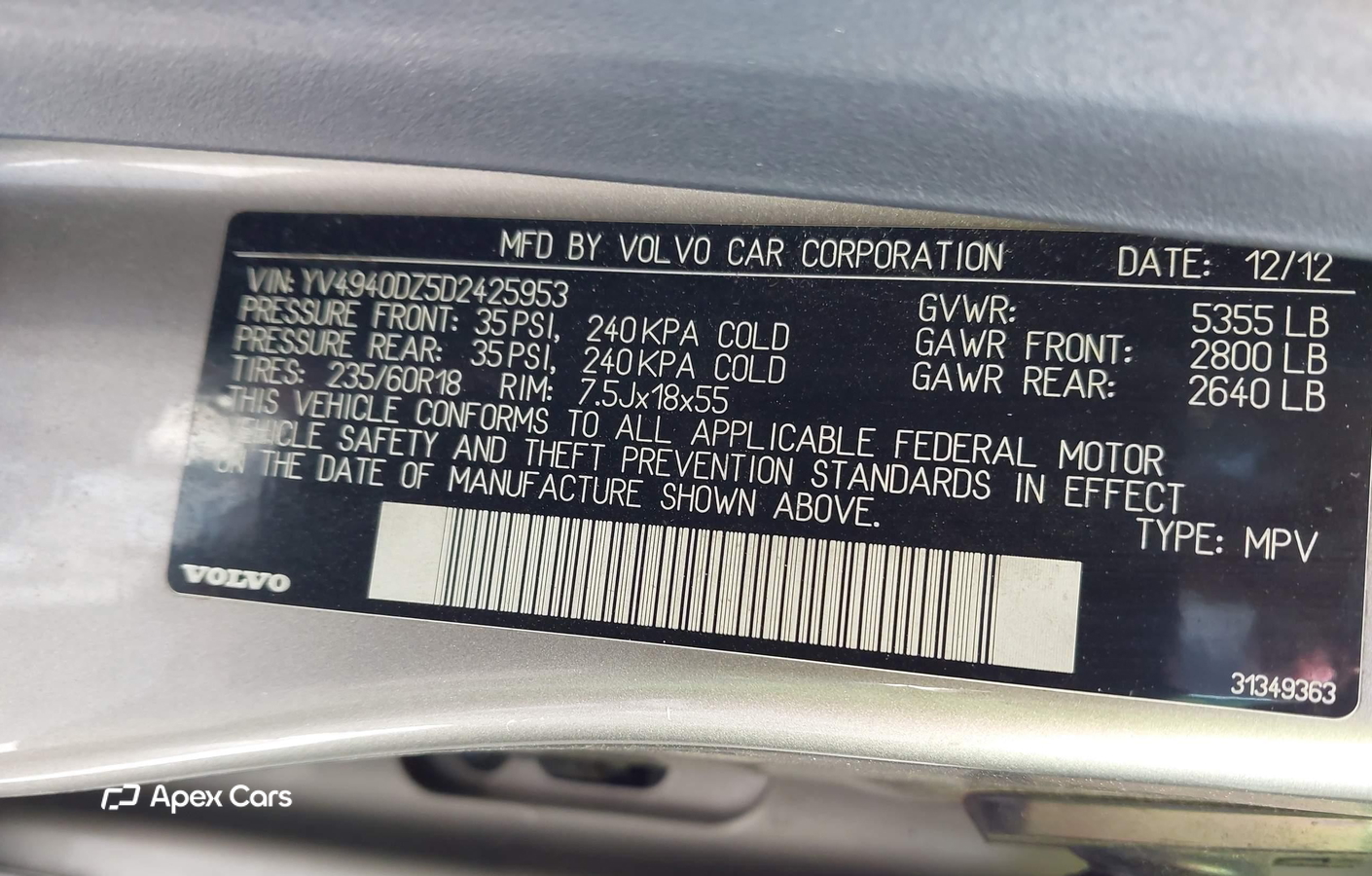 Volvo XC60 2013