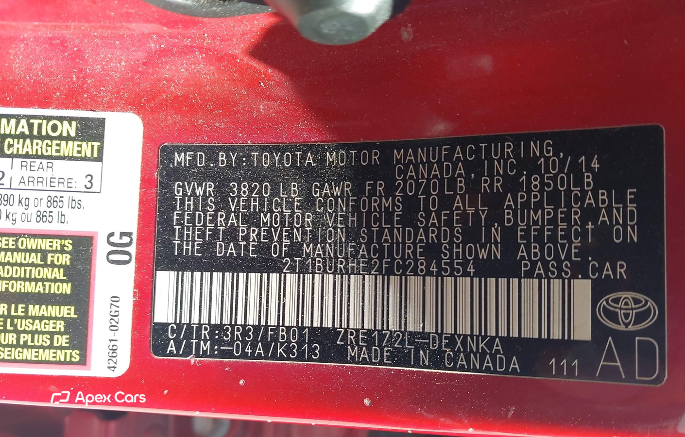 Toyota Corolla 2015