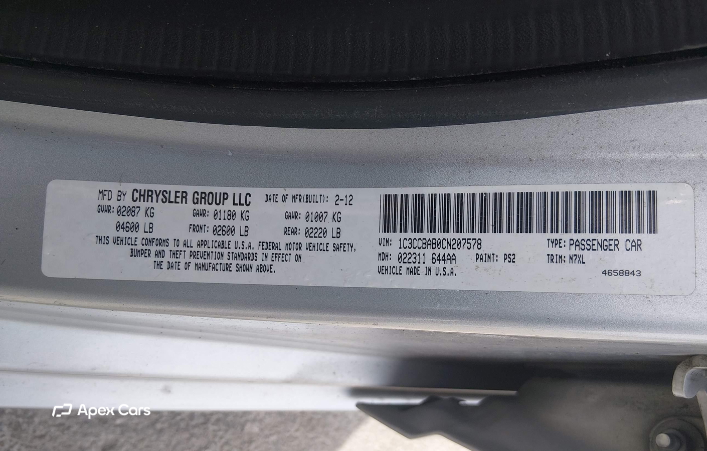Chrysler 200 2012