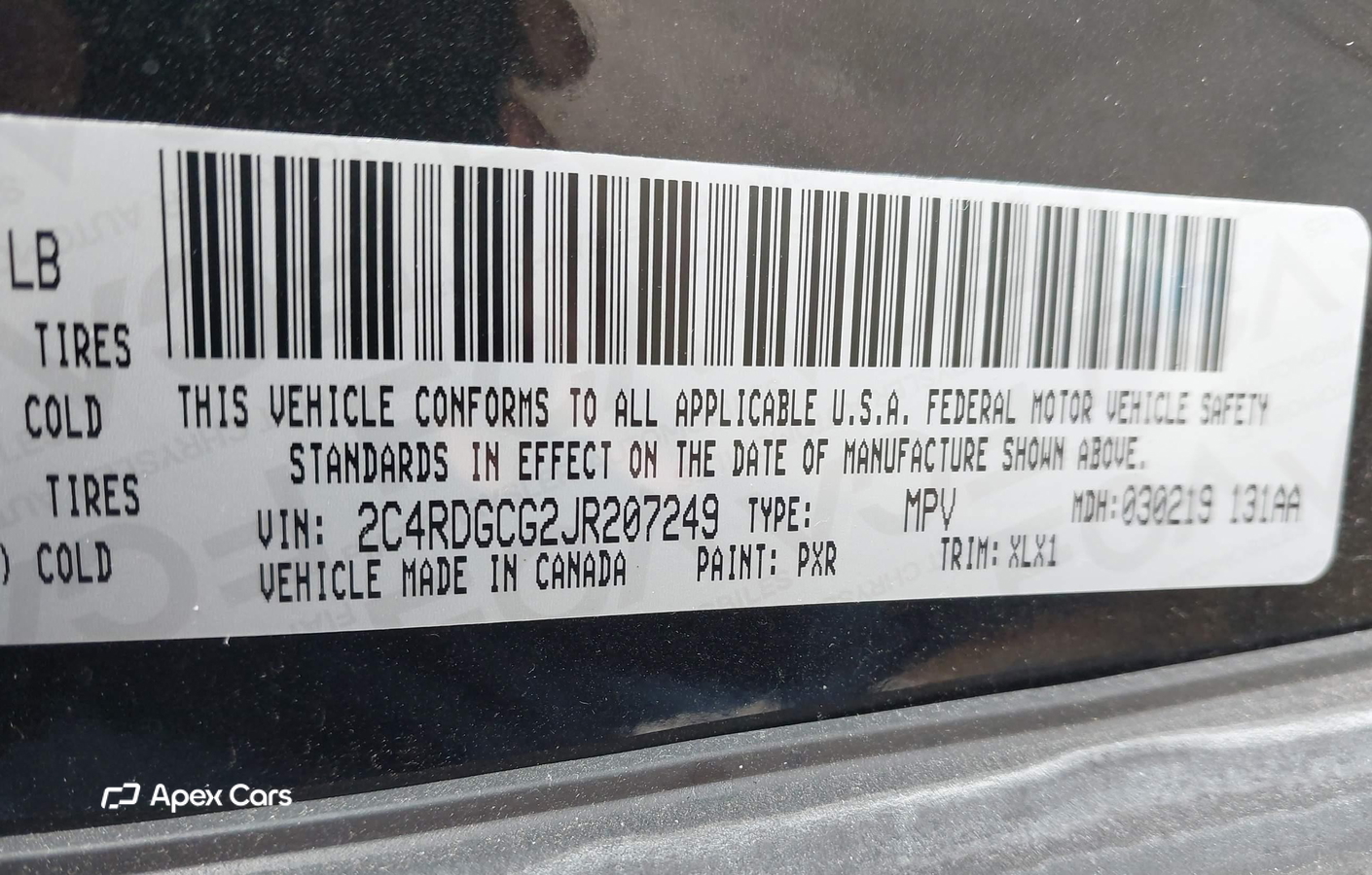 Dodge Caravan 2018