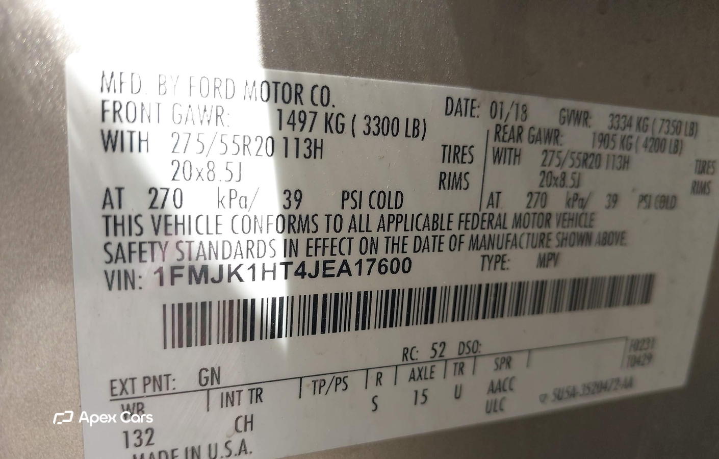 Ford Expedition 2018