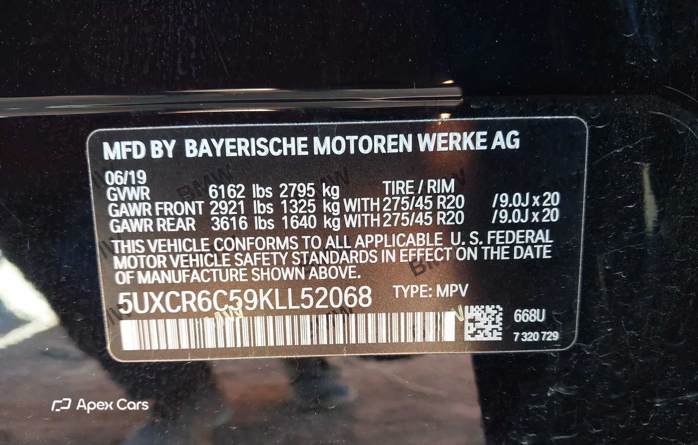 BMW X5 2019