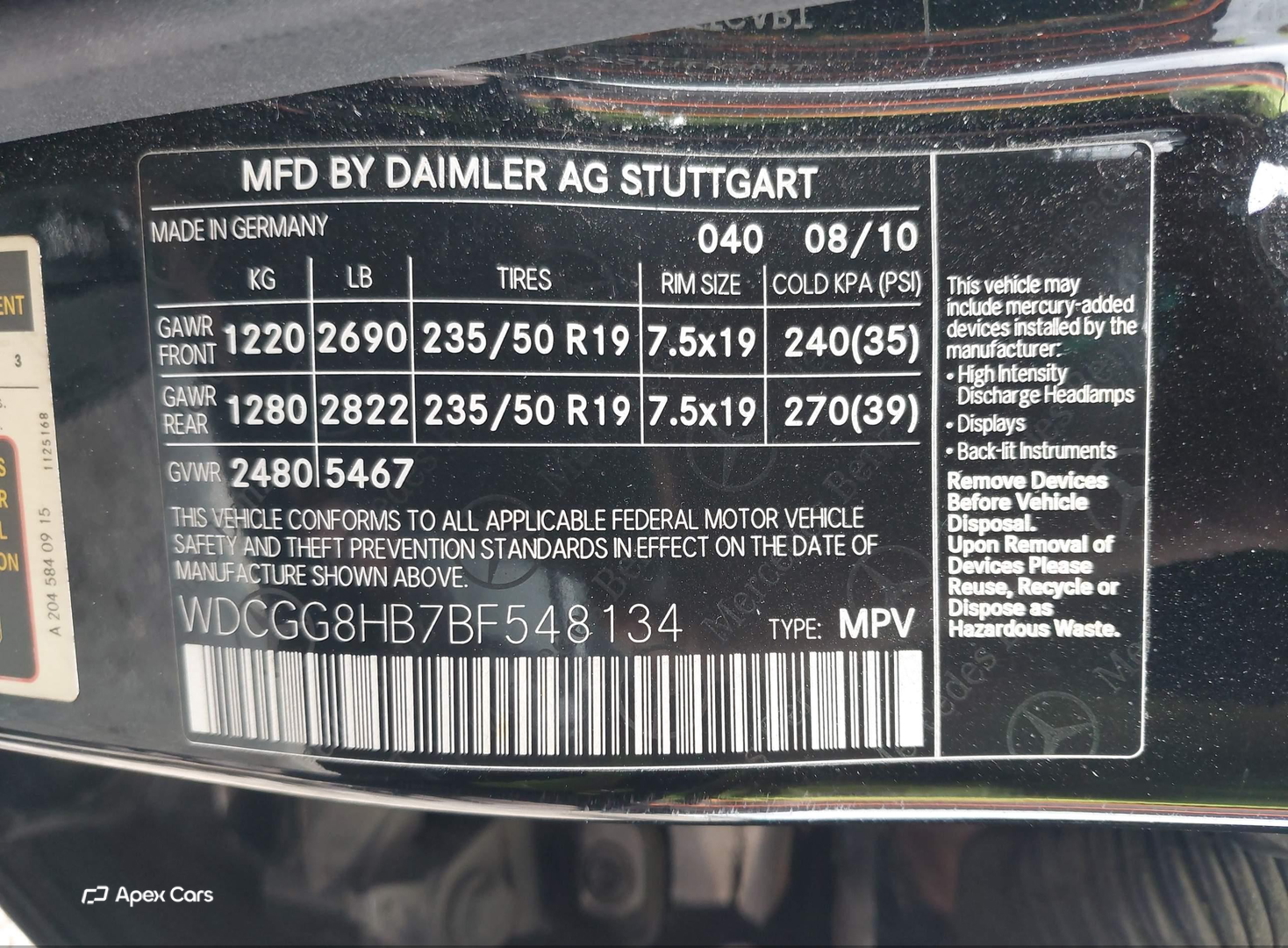 Mercedes-Benz GLK-klasse 2011