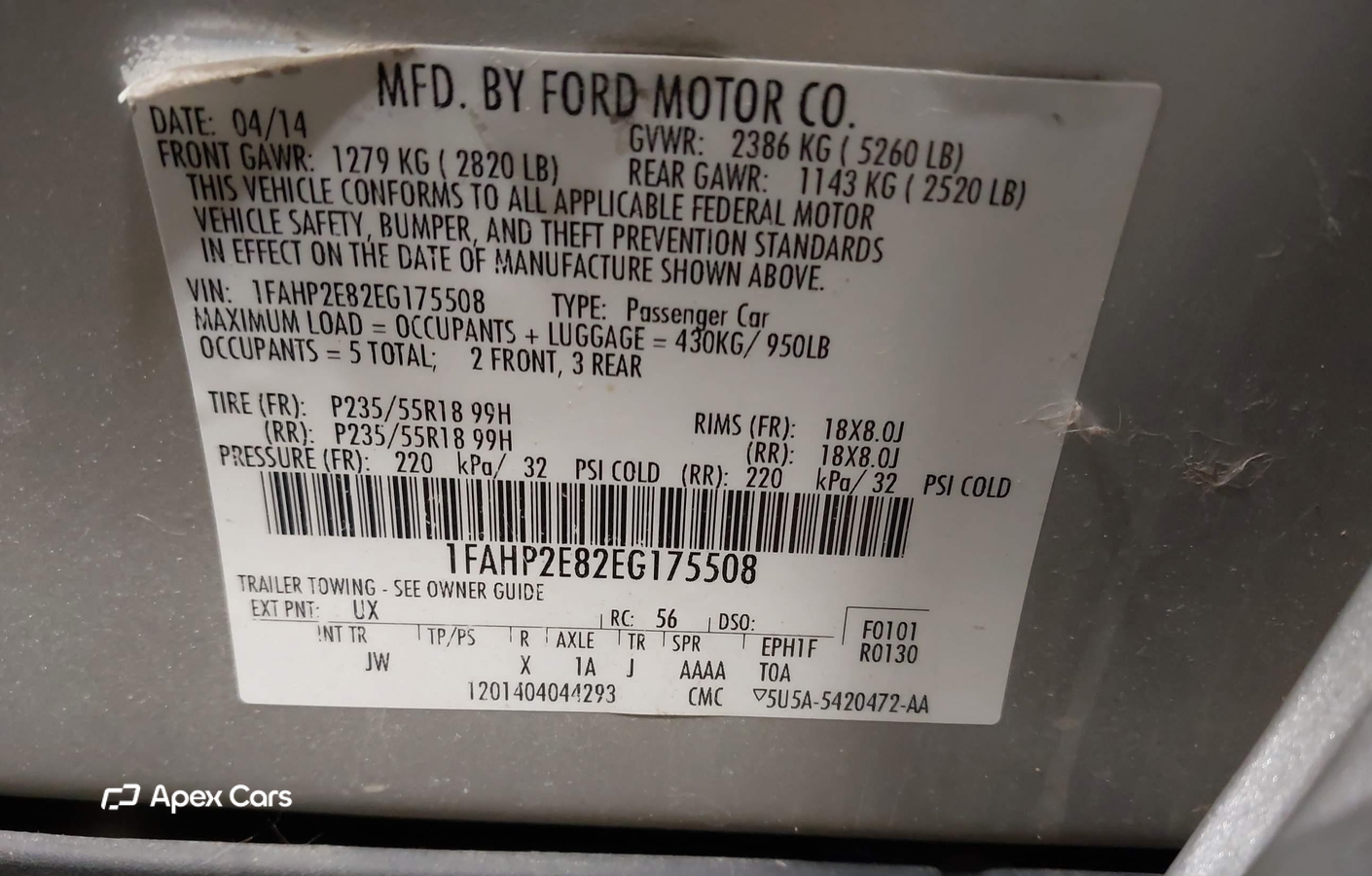 Ford Taurus 2014