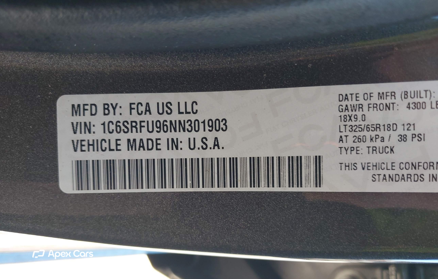 RAM 1500 2022