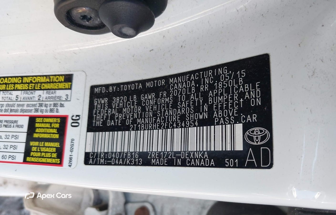 Toyota Corolla 2015