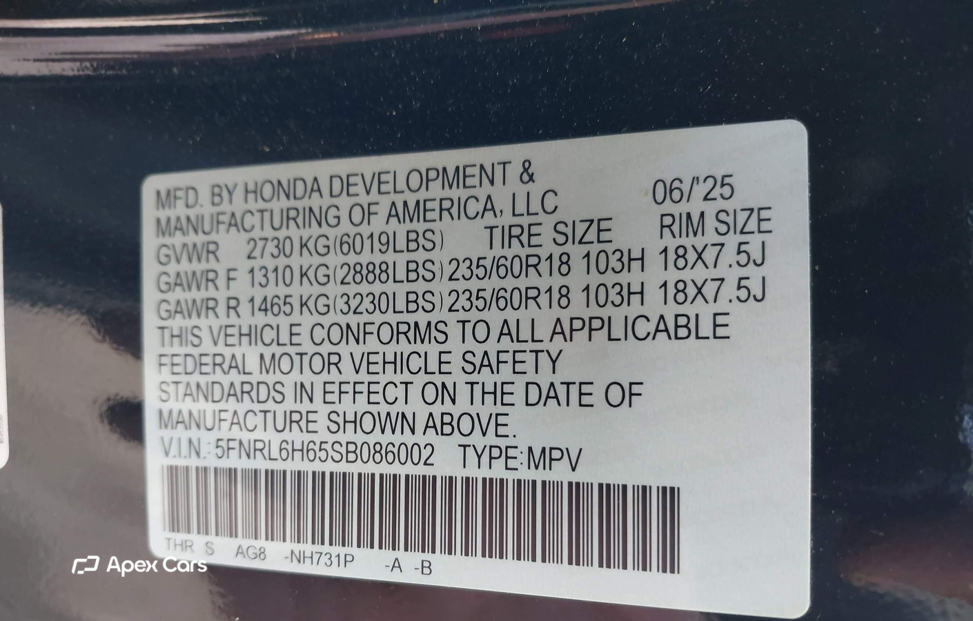 Honda Odyssey 2025
