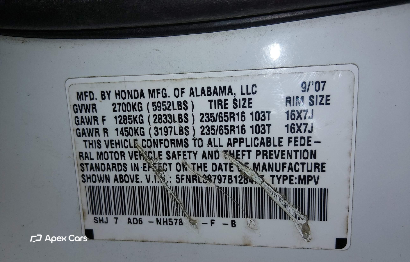 Honda Odyssey 2007