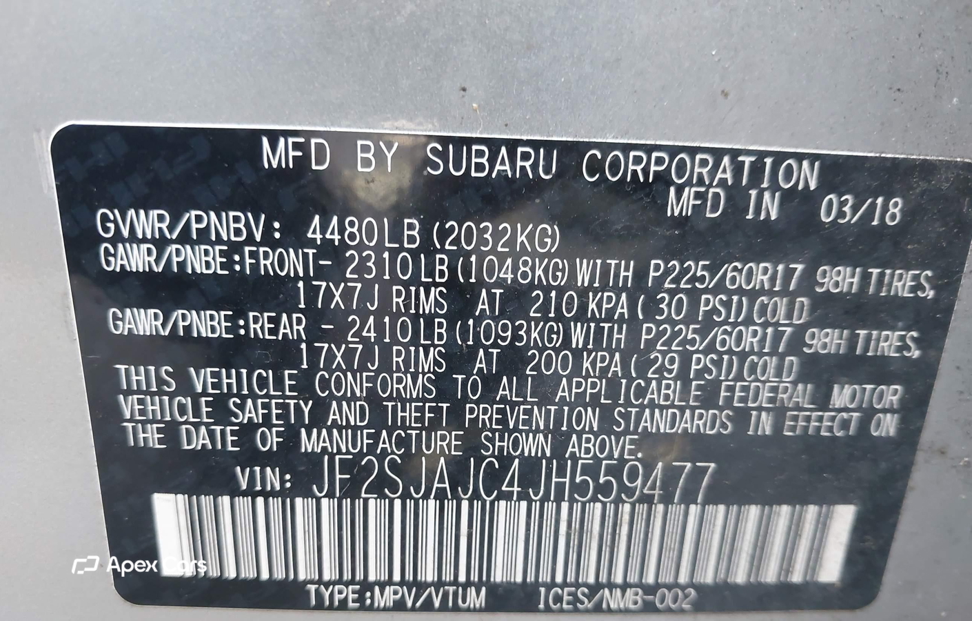 Subaru Forester 2018