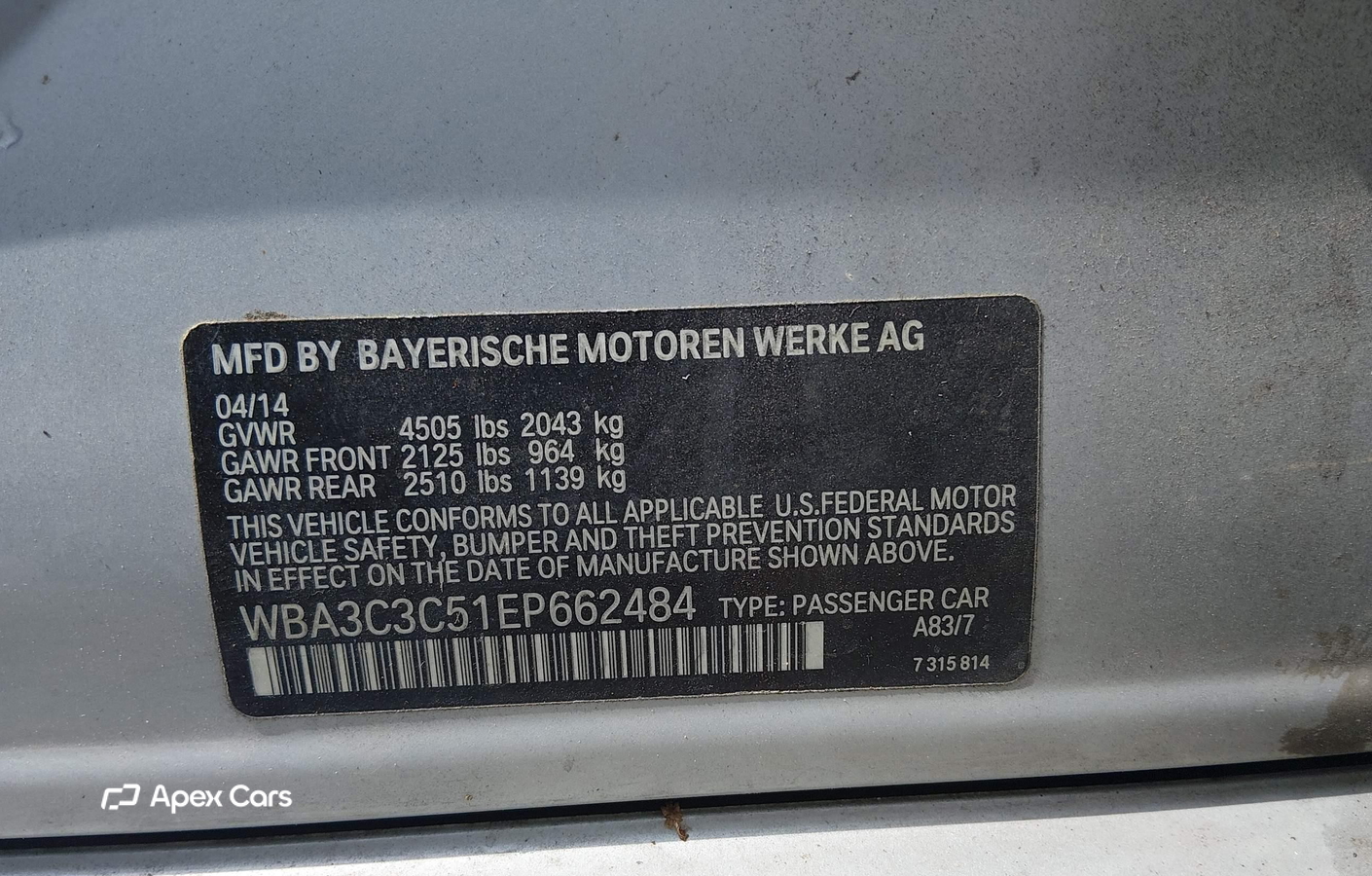 BMW Series 3 2014