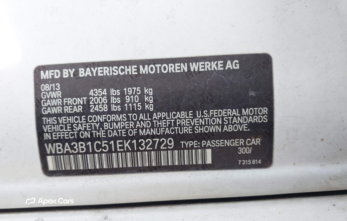 BMW Series 3 2014