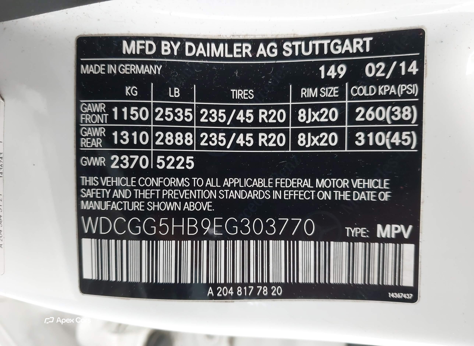 Mercedes-Benz GLK-klasse 2014