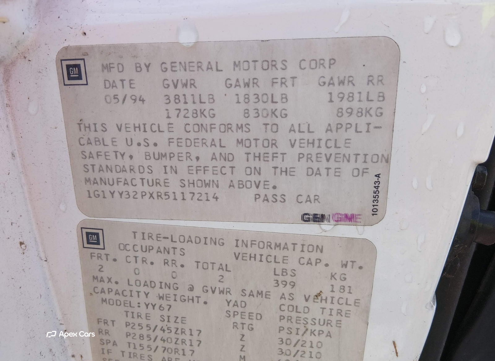 Chevrolet Corvette 1994