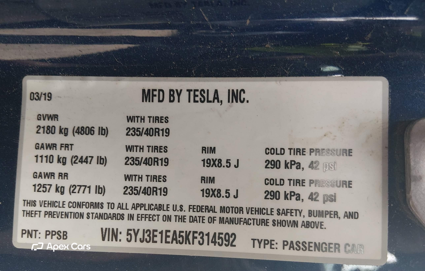 Tesla Model 3 2019