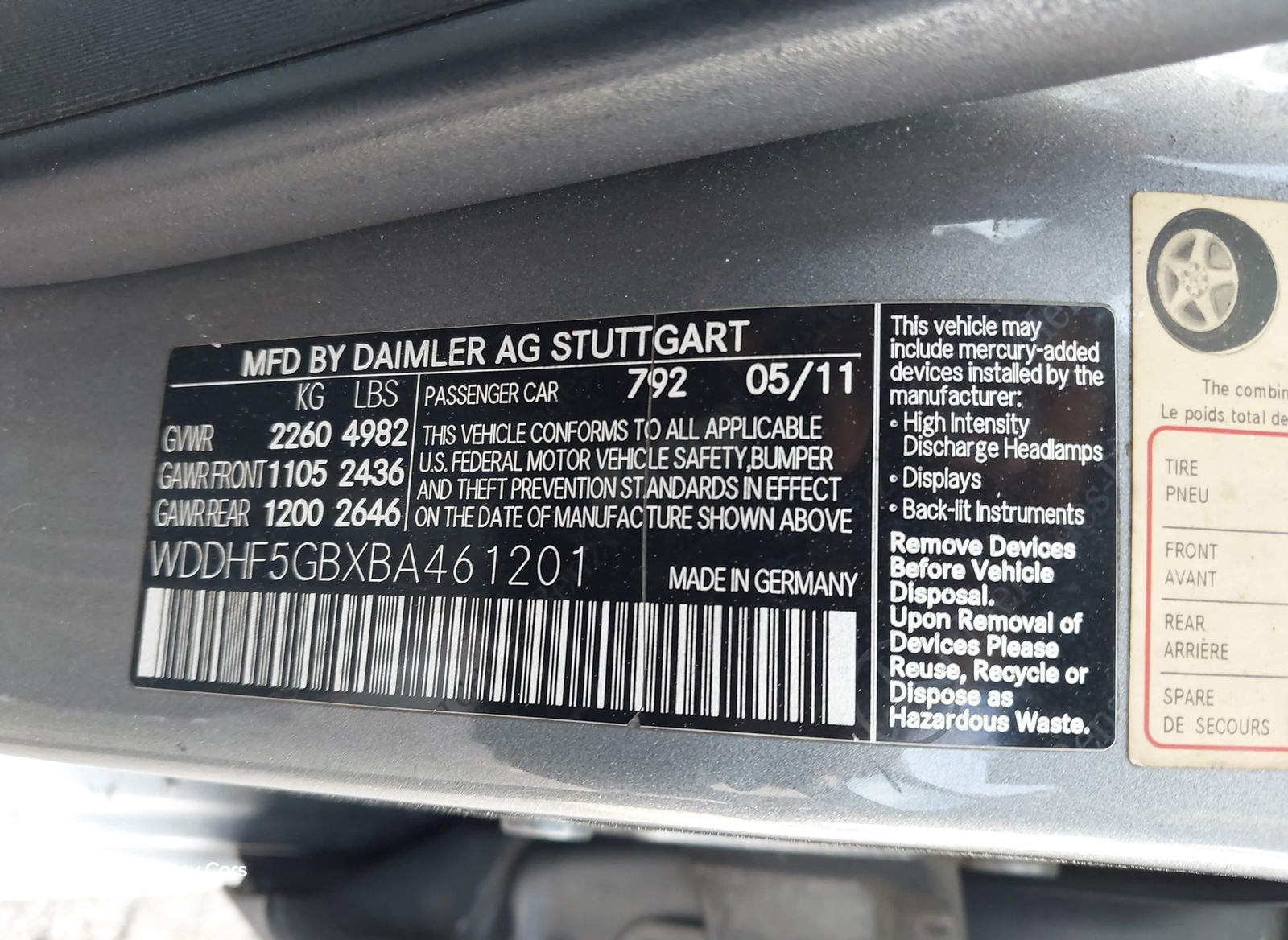 Mercedes-Benz E-klasse 2011