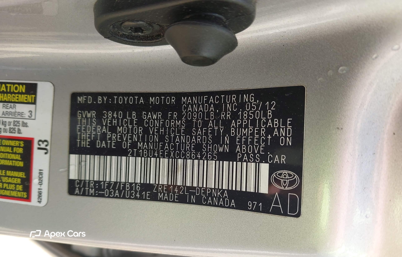 Toyota Corolla 2012