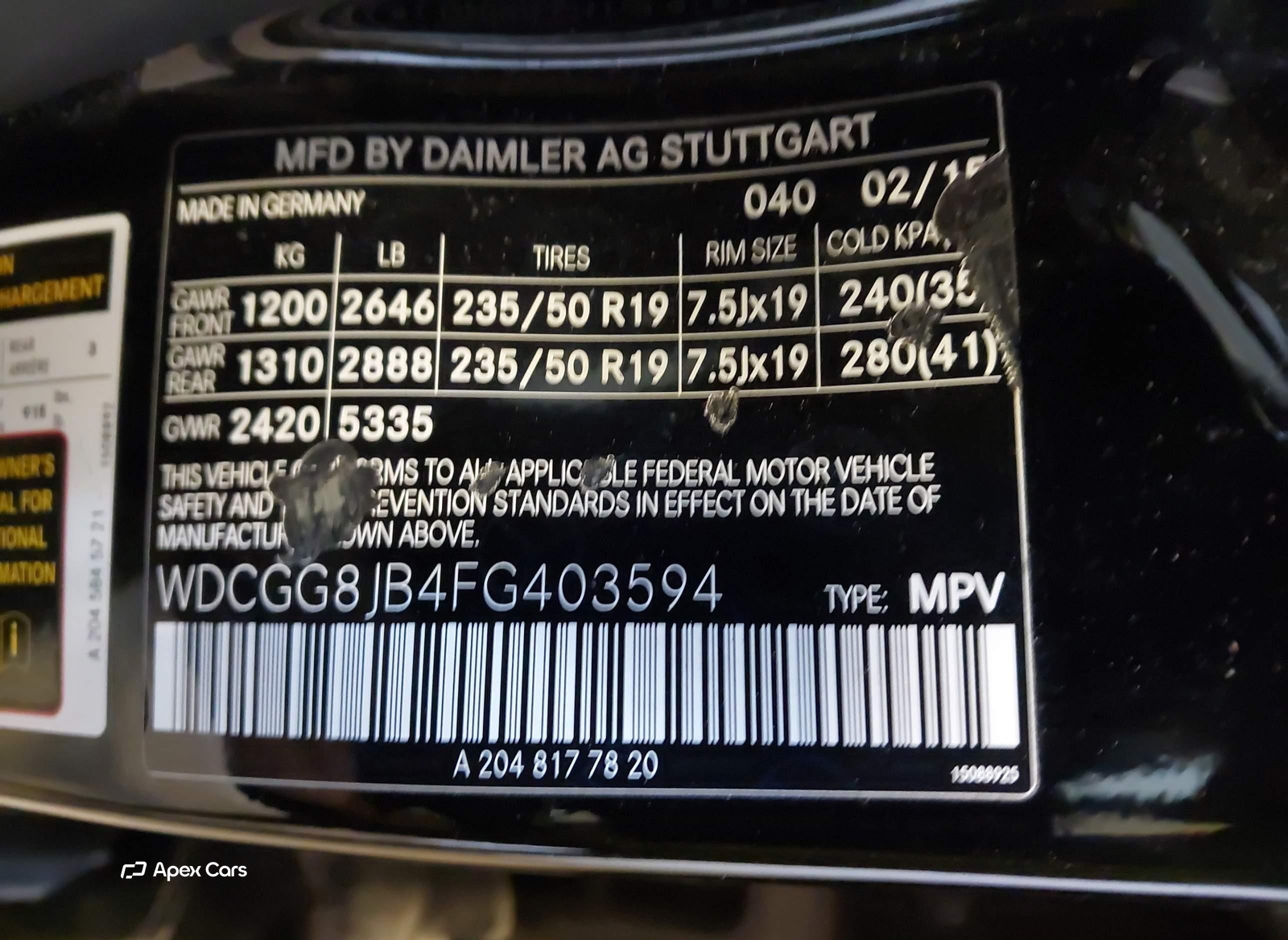 Mercedes-Benz GLK-klasse 2015