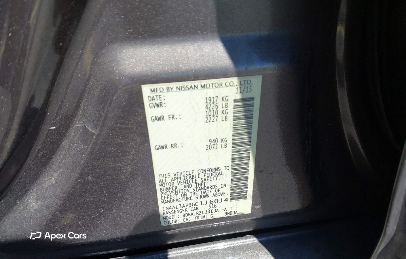 Nissan Altima 2016