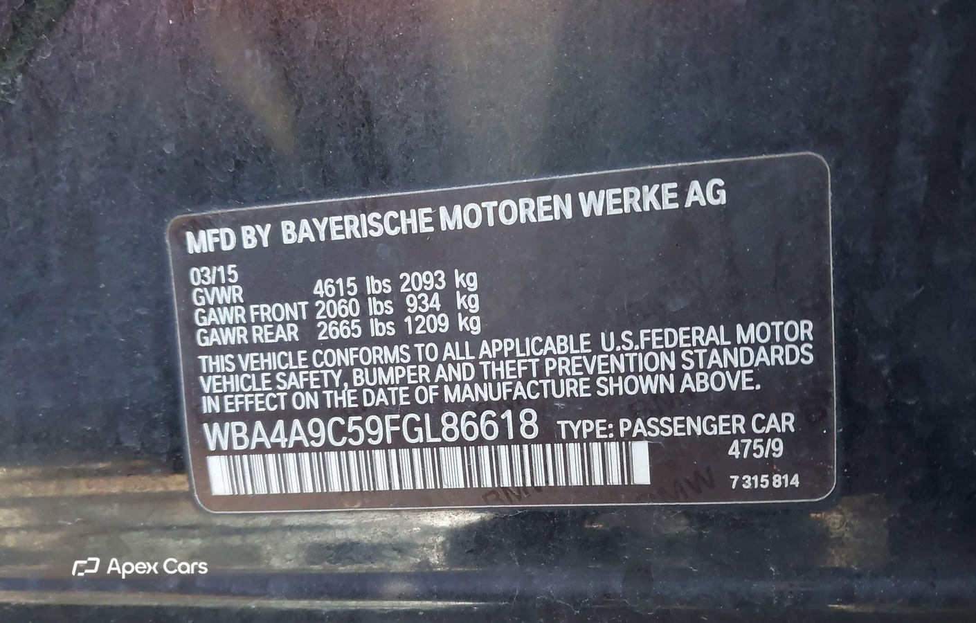 BMW Series 4 2015