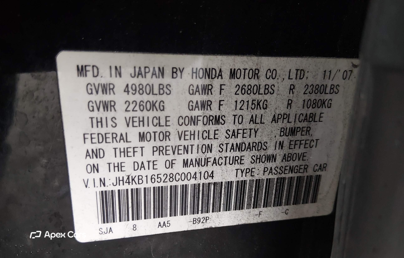 Acura RL 2008