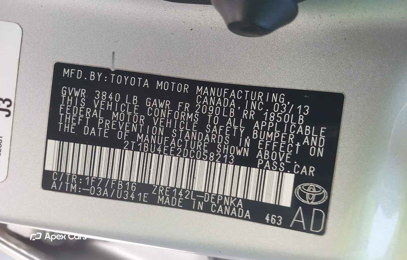 Toyota Corolla 2013
