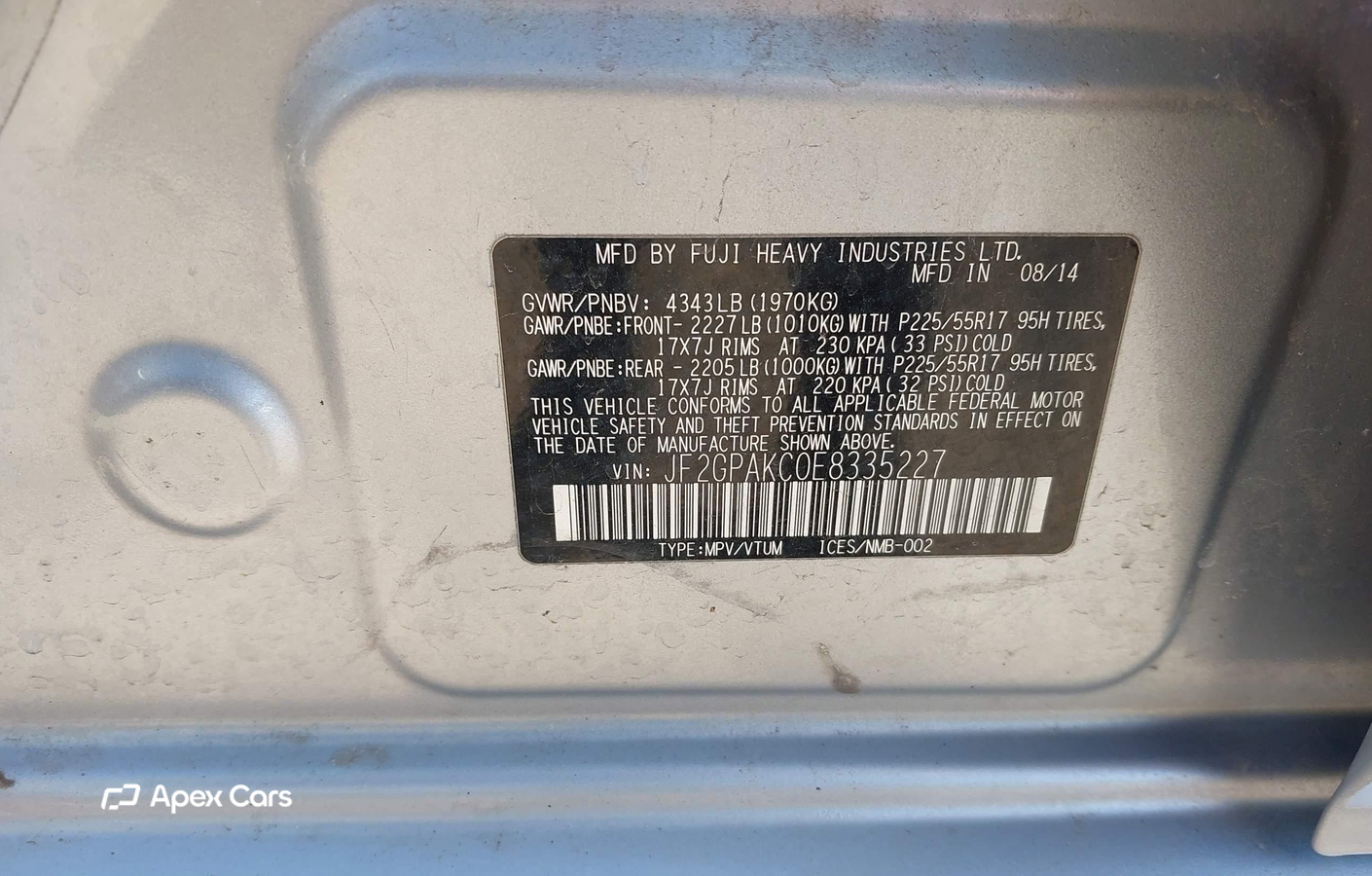 Subaru XV 2014