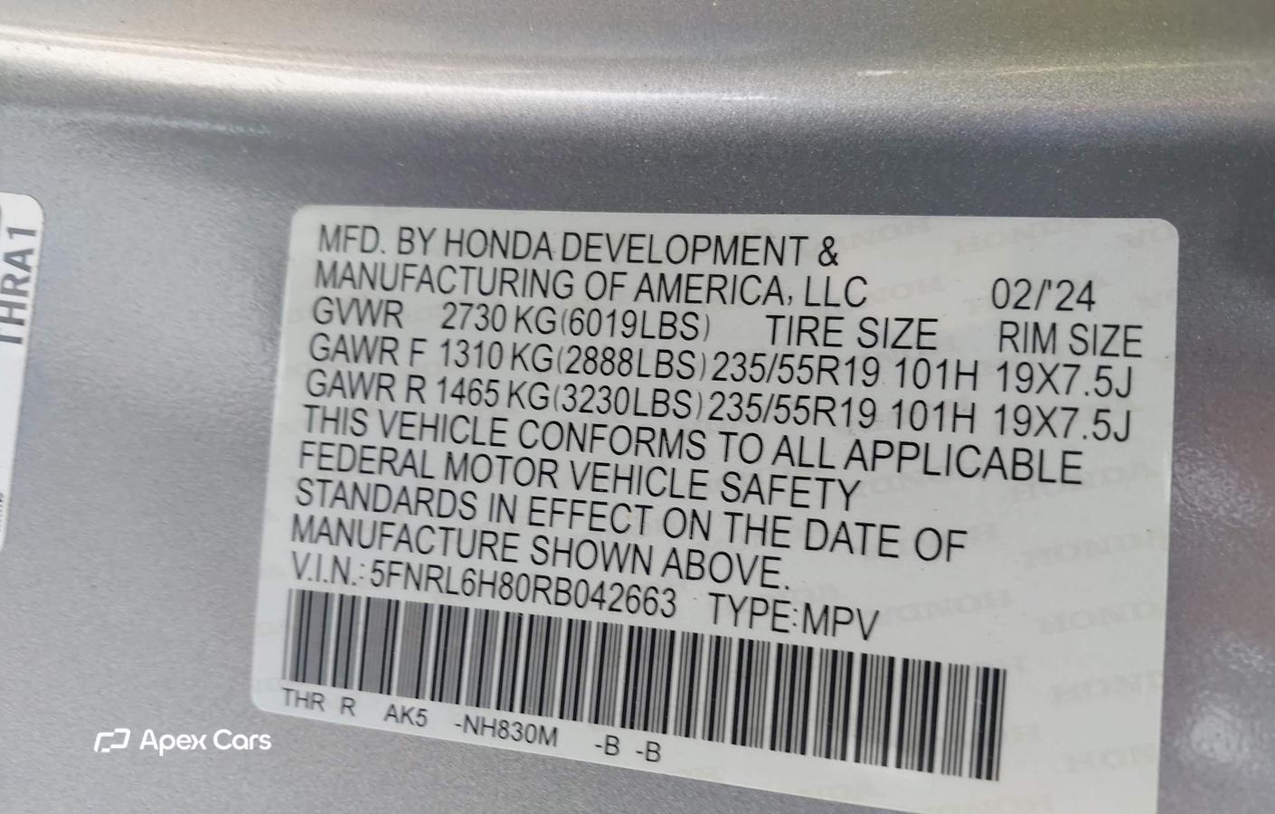 Honda Odyssey 2024