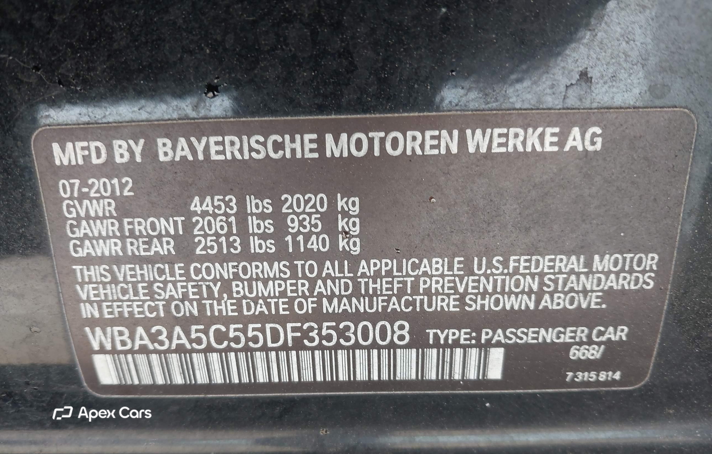 BMW Series 3 2013